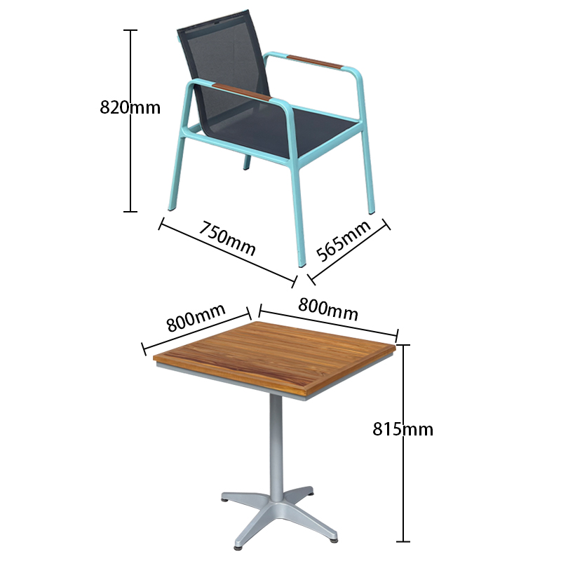 Aluminum alloy Teslin cloth table and chair