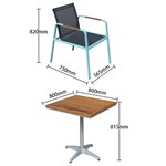 Aluminum alloy Teslin cloth table and chair