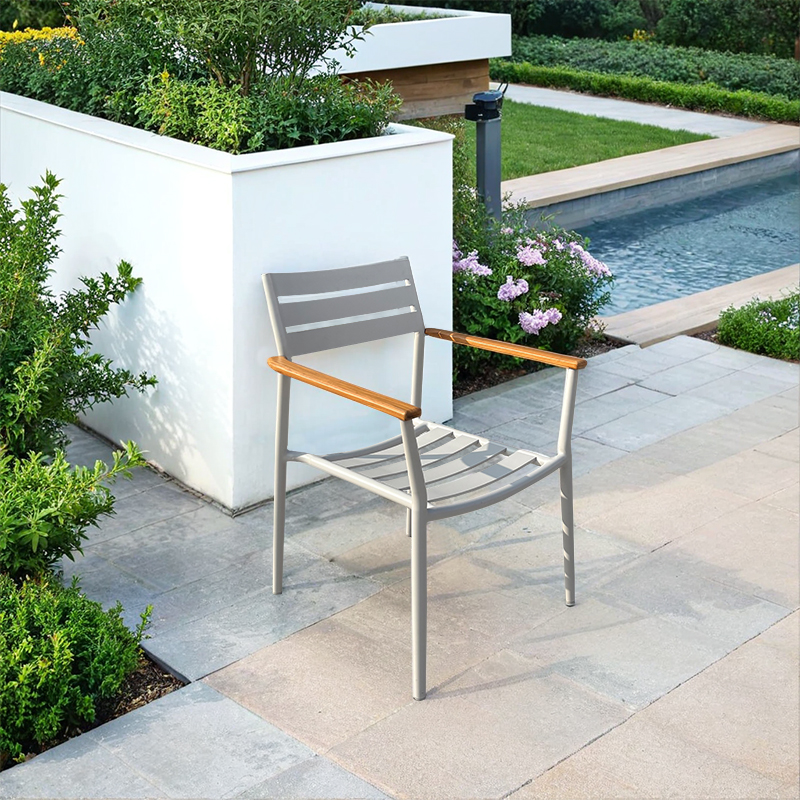 Garden aluminum table chair set
