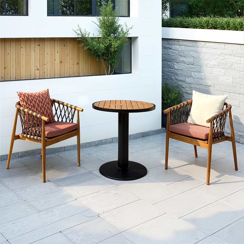 Garden teak wood outdoor dining set
