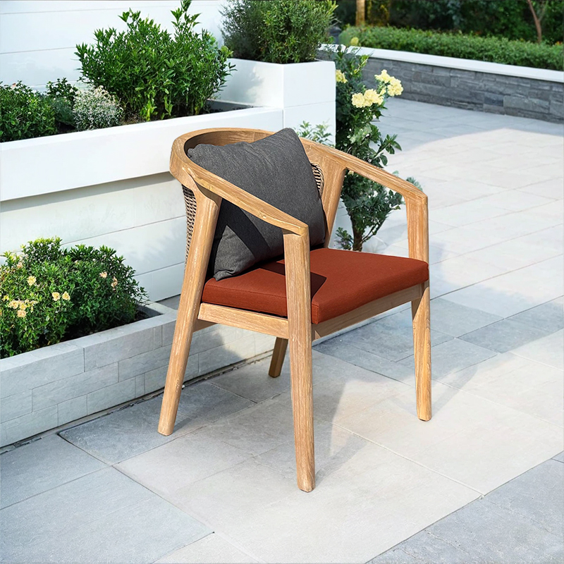Teak comfortable garden table and chair sets