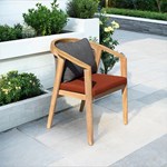 Teak comfortable garden table and chair sets