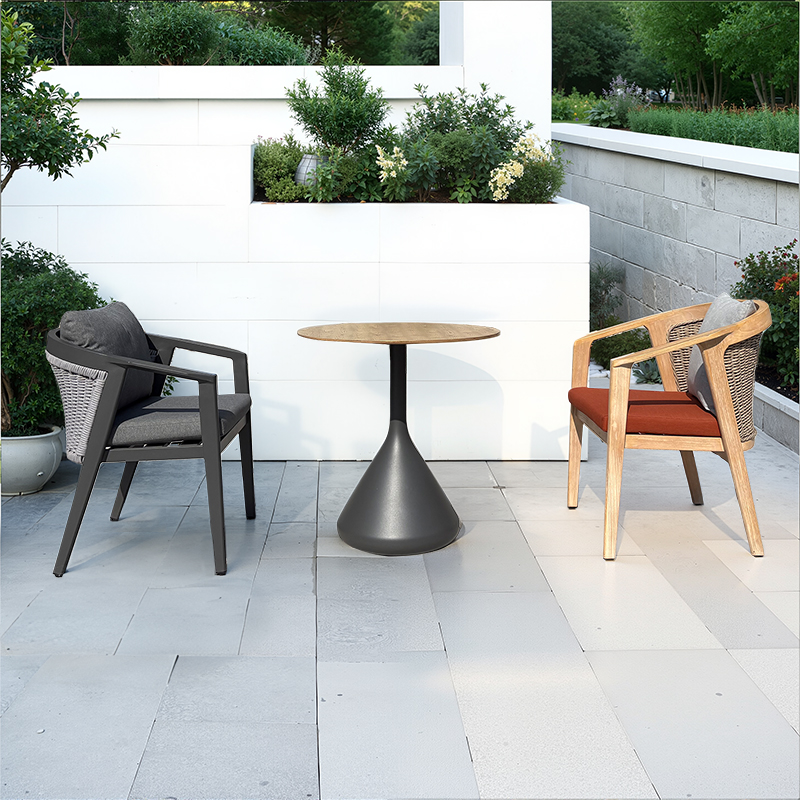Teak comfortable garden table and chair sets