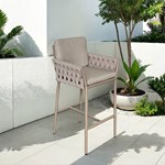 Outdoor high-legged bar chair
