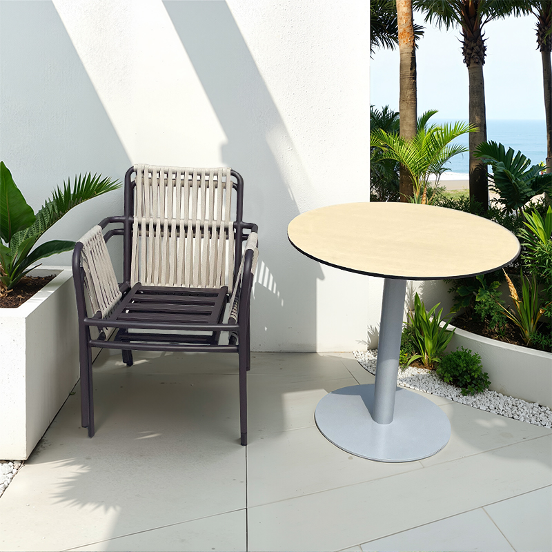 Outdoor waterproof stackable aluminum alloy chair