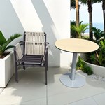 Outdoor waterproof stackable aluminum alloy chair