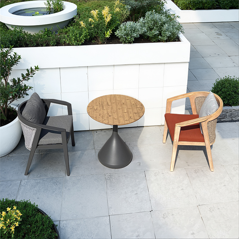 Teak comfortable garden table and chair sets