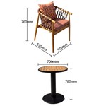 Garden teak wood outdoor dining set