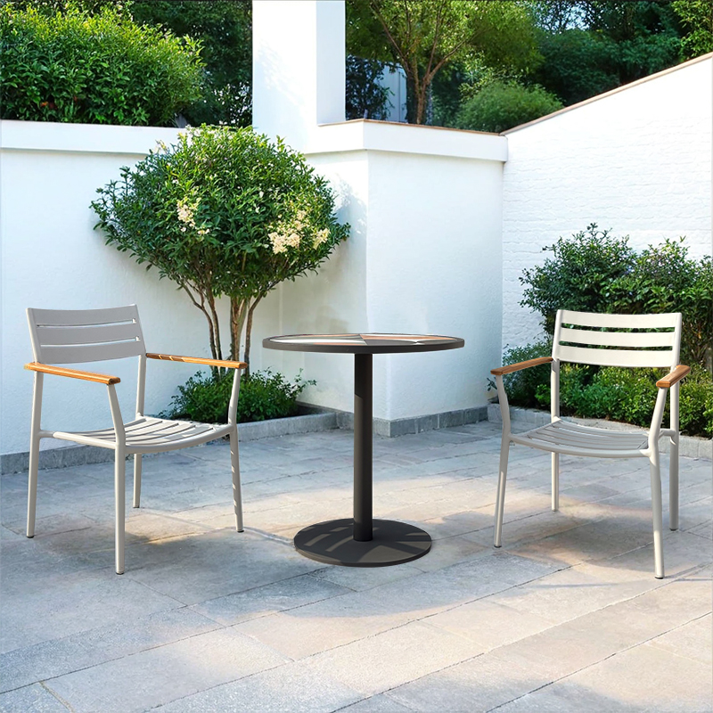 Garden aluminum table chair set