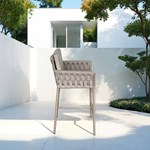 Outdoor high-legged bar chair