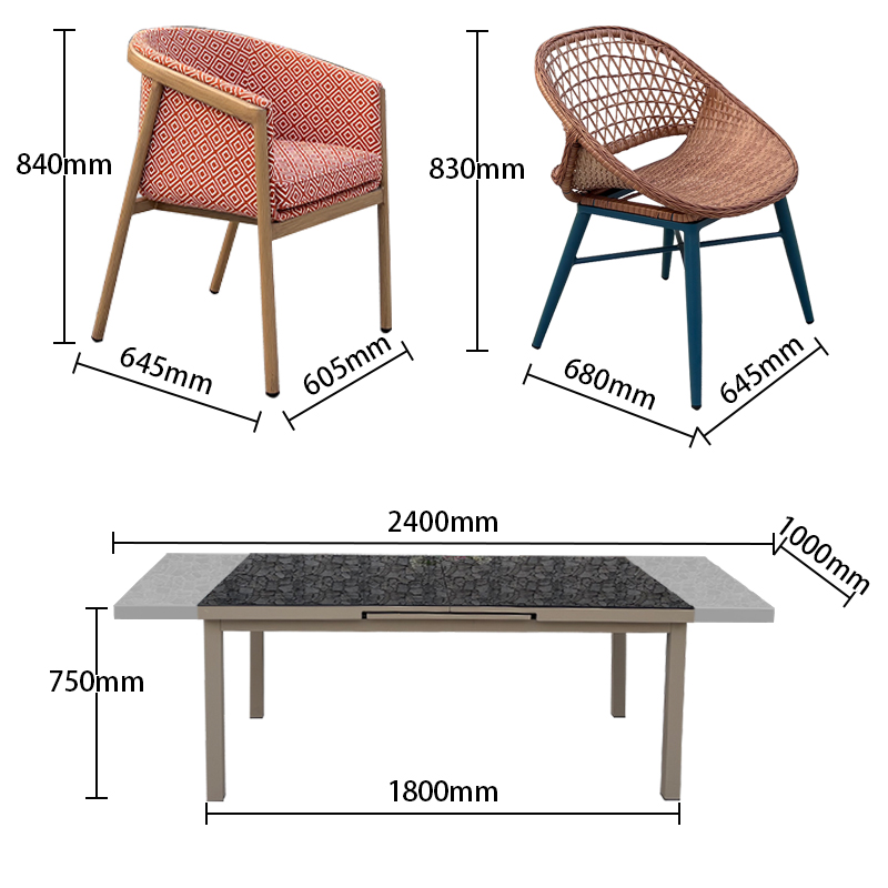 Outdoor garden terrace leisure chair set