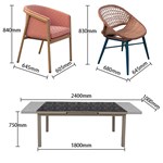 Outdoor garden terrace leisure chair set