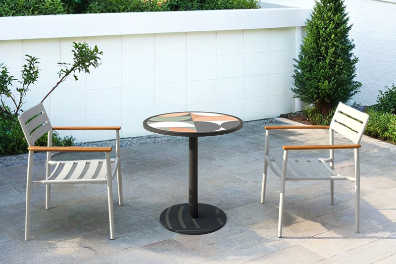 Garden aluminum table chair set