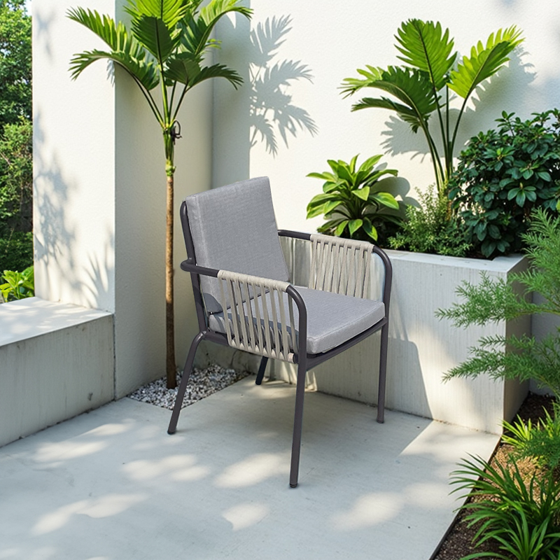 Outdoor waterproof stackable aluminum alloy chair