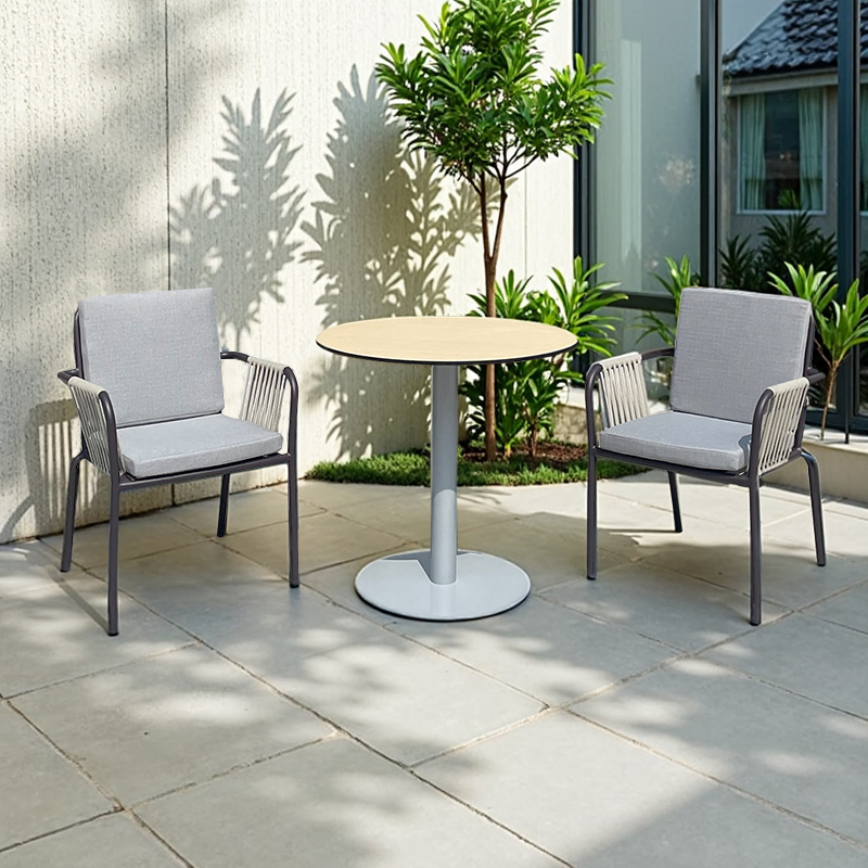 Outdoor waterproof stackable aluminum alloy chair