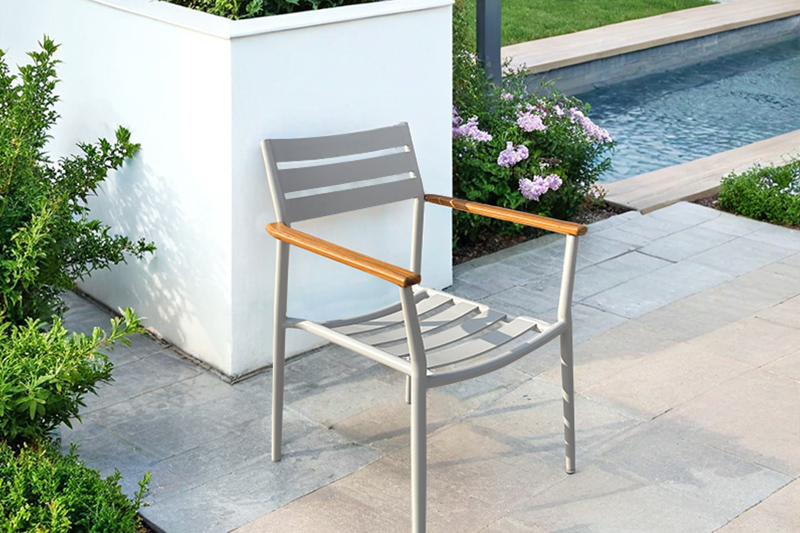 Garden aluminum table chair set