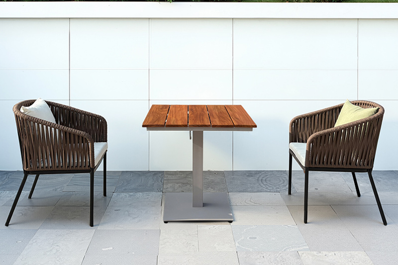 Garden aluminum table chair set