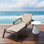 Outdoor aluminium pool loungers