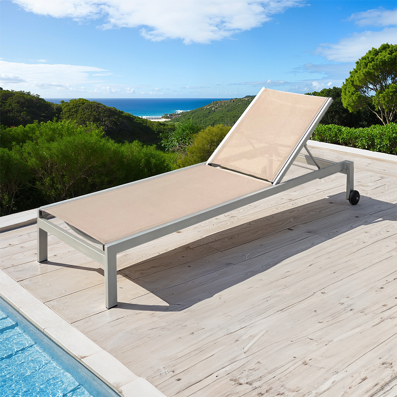 Aluminum Textile sun lounger