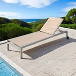 Aluminum Textile sun lounger