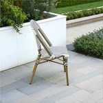 Outdoor bistro rattan chair