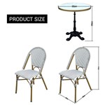 Outdoor bistro rattan chair