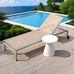 Aluminum Textile sun lounger