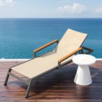 Outdoor aluminium pool loungers