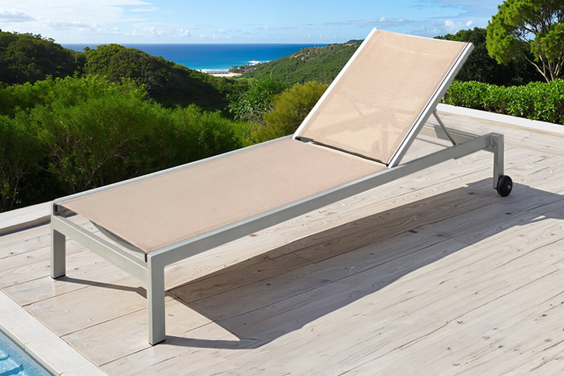 Aluminum Textile sun lounger