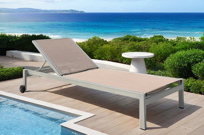 Aluminum Textile sun lounger