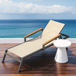 Outdoor aluminium pool loungers