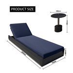 Aluminum beach lounge chair