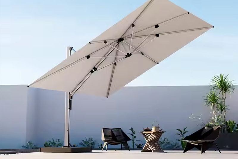outdoor patio aluminum sun umbrella