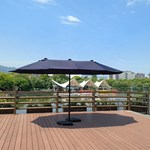 Patio heavy duty umbrella for outdoor seating
