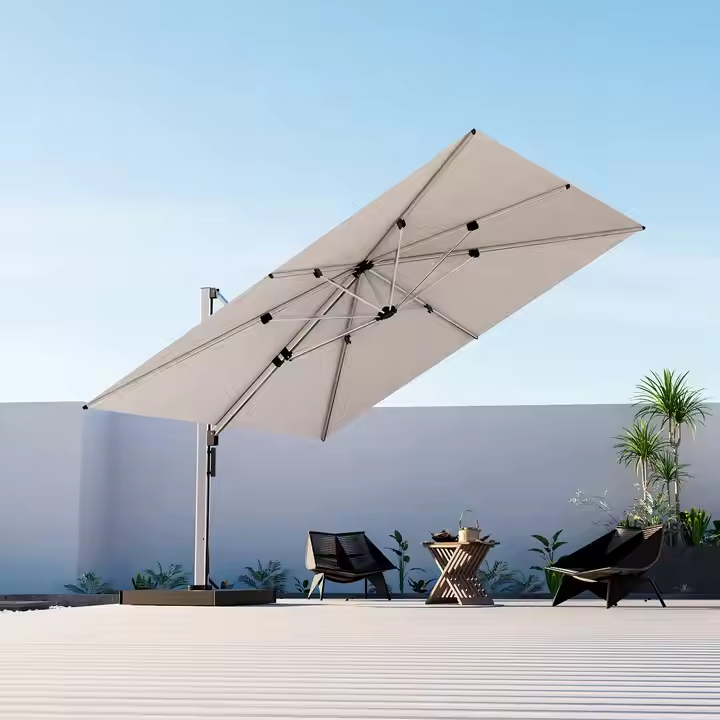 outdoor patio aluminum sun umbrella