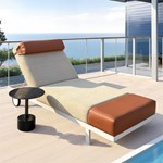Outdoor aluminum sun lounger