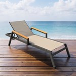 Outdoor aluminium pool loungers