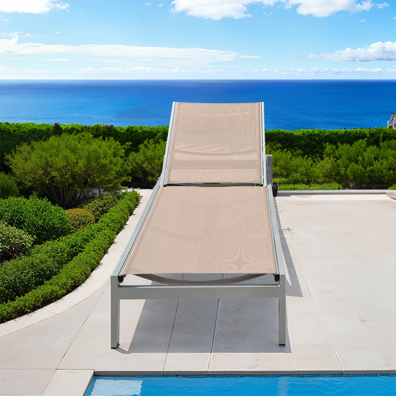 Aluminum Textile sun lounger