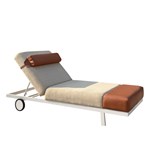 Outdoor aluminum sun lounger