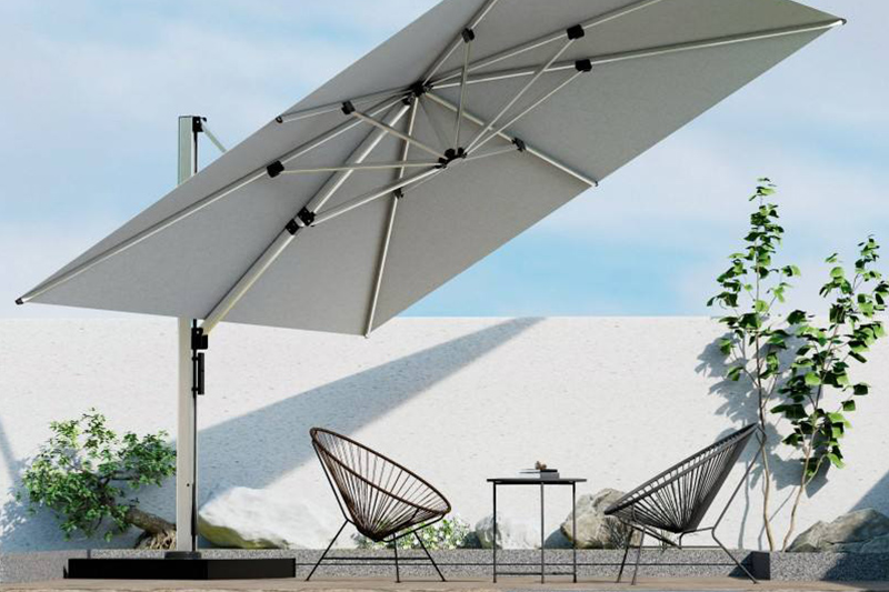 outdoor patio aluminum sun umbrella