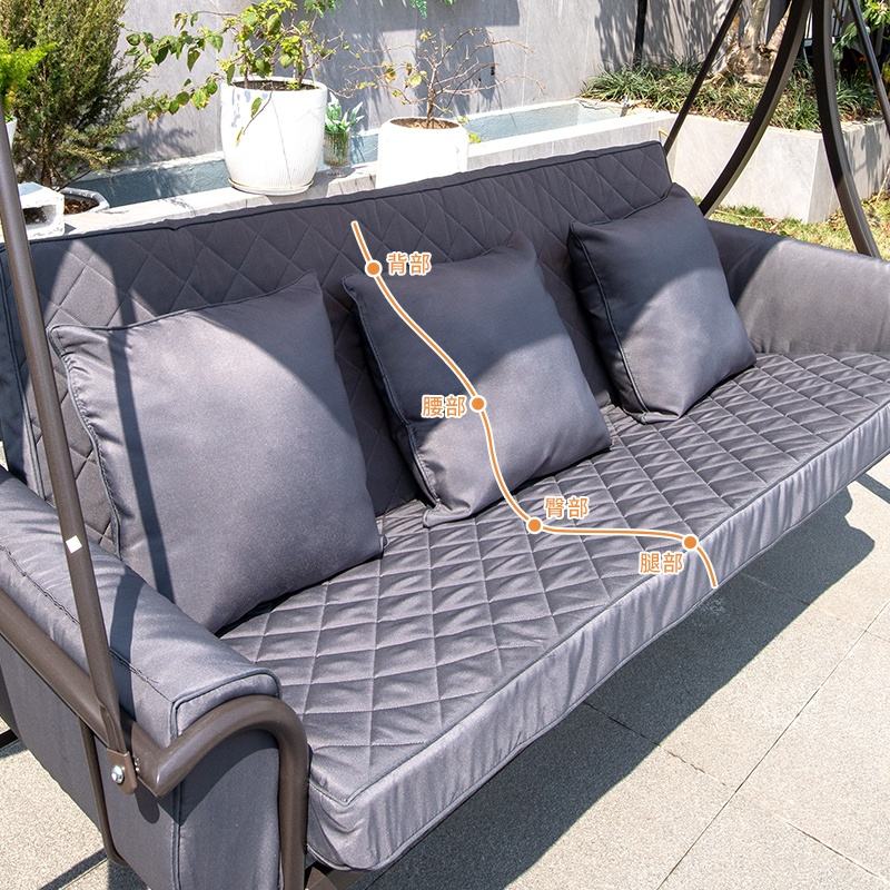 Garden patio swing chair bed