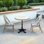 Outdoor bistro rattan chair