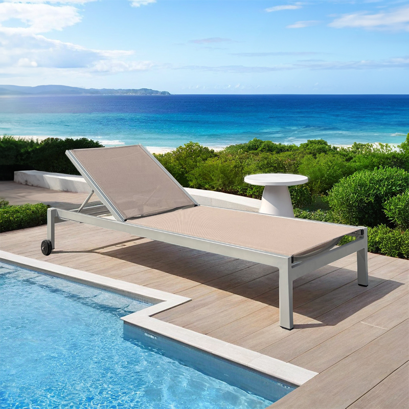 Aluminum Textile sun lounger
