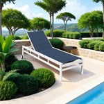 Aluminum Textile sun lounger